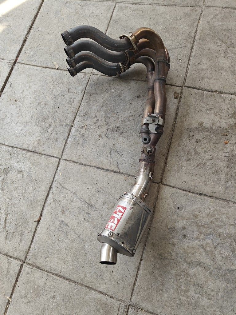 Gsxr 600/750 Custom Exhaust And Stock Muffler