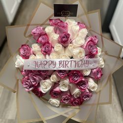 50 Roses Flower Arrangement