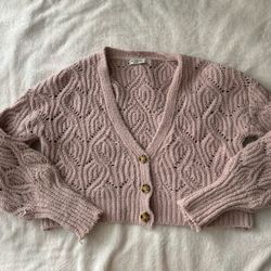 Pink Cardigan LARGE