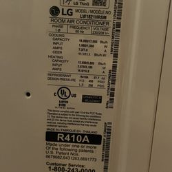 LG -ROOM AIR CONDITIONER  Cooling/Heating
