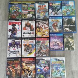 PS2, GameCube, Wii, PSP, And PS4 Games
