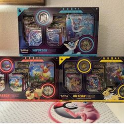 Pokemon FLAREON JOLTEON VAPOREON BOXES!