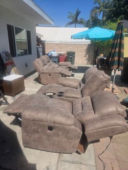Power Recliner Sofa Set