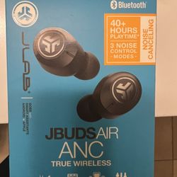 JLab - JBuds Air ANC True Wireless Earbuds - Black