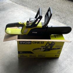 Ryobi 10" 18v Cordless Chainsaw With Charger