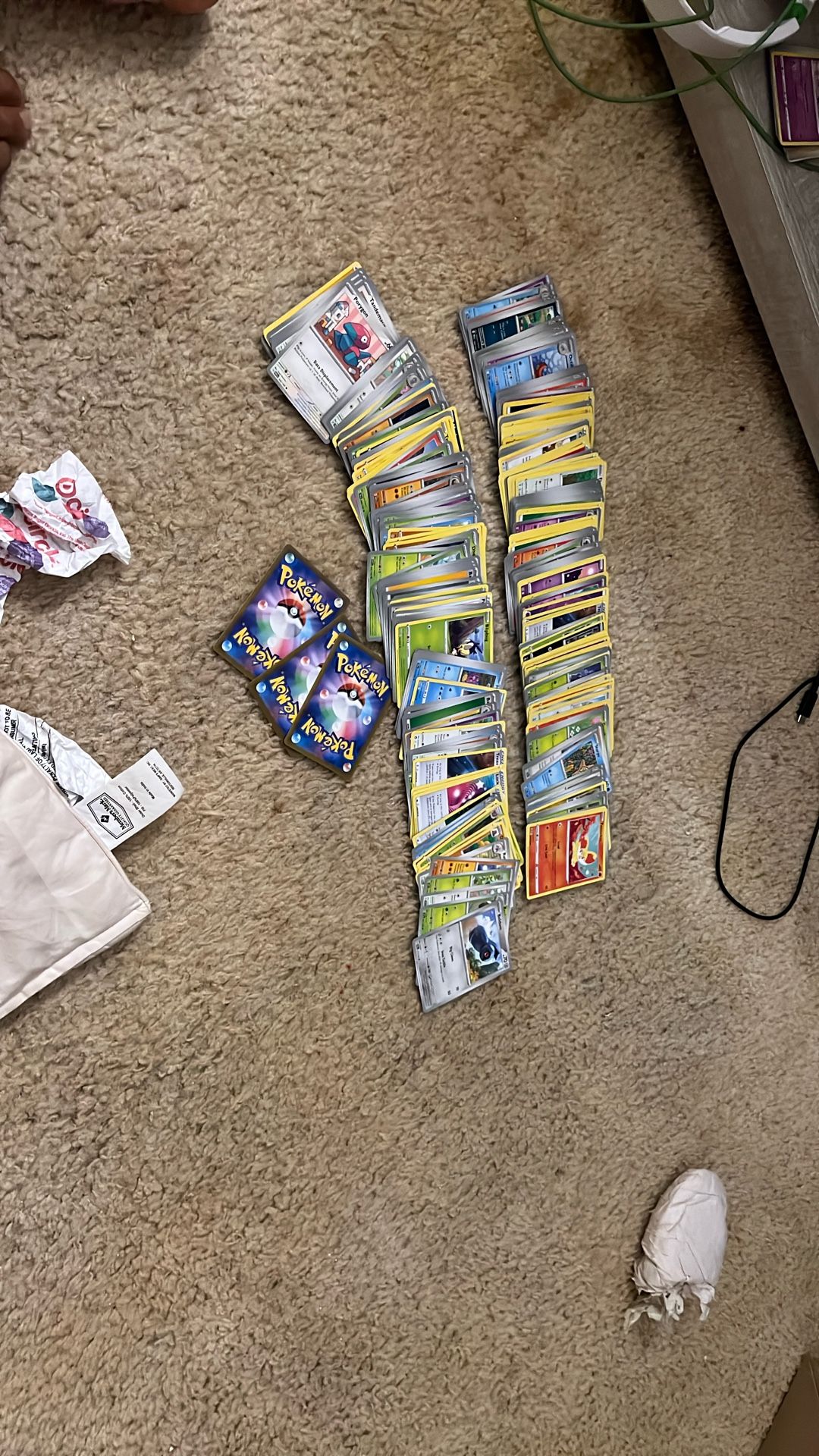 over 200 pokemon cards and 2 battle deck boxes
