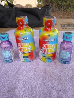 Uncle Arnie's 8 oz 100mg ice tea lemonade.