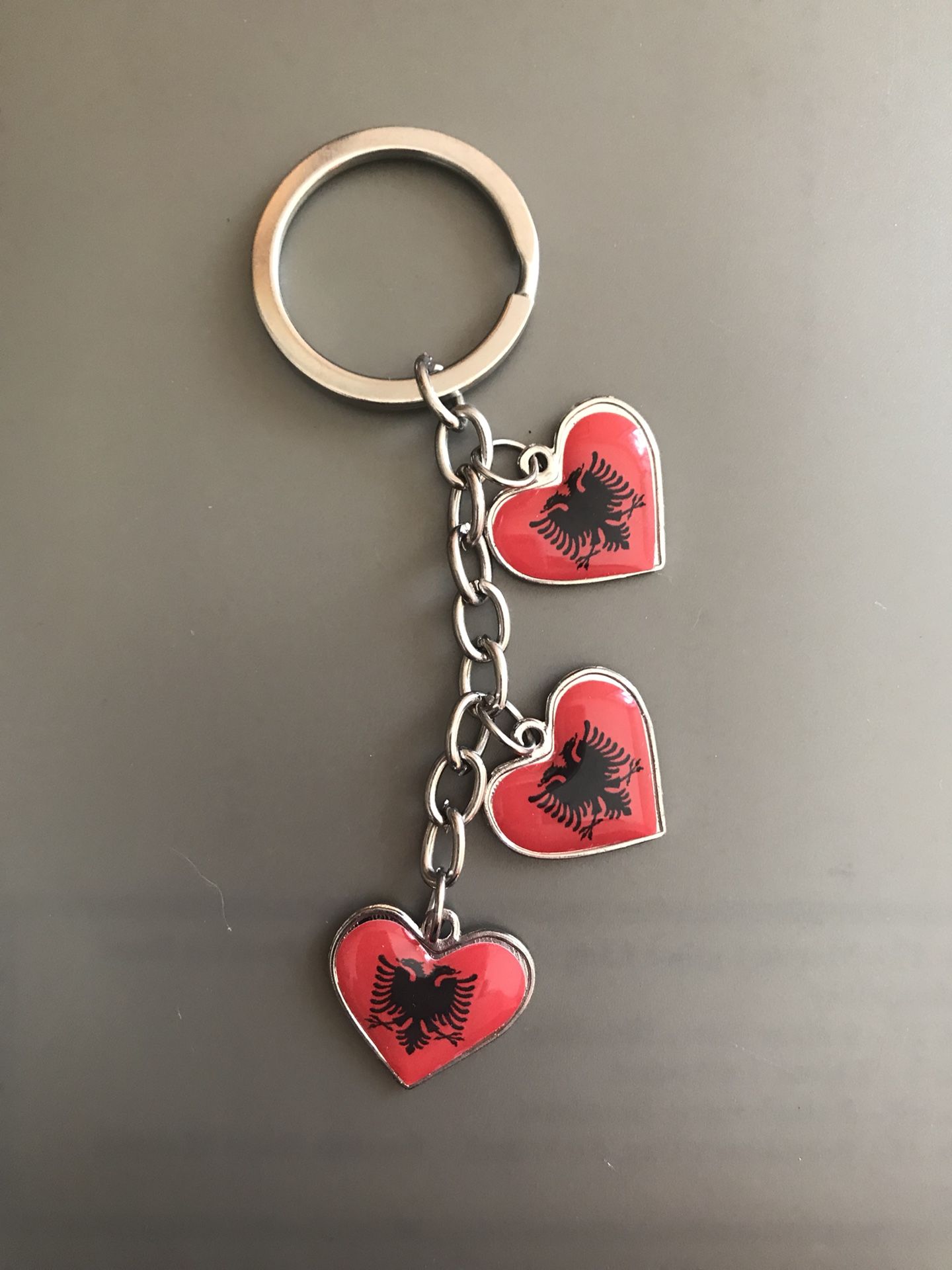 Three Hearts Keychain