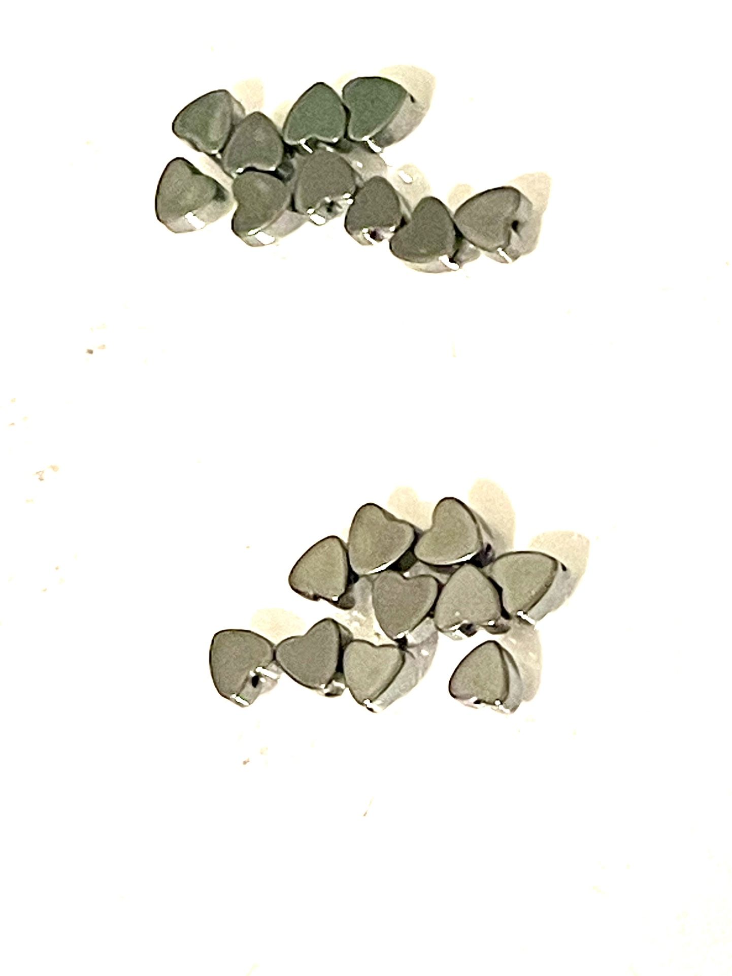 5 For $25!: 20 4mm Hematite Heart Beads
