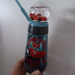Disney Pixar Cars Lighting McQueen Kids Sippy Cup Juice Water Bottle