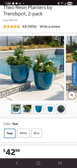 Large planters - brand new