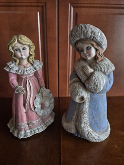 Ceramic Hand Painted Ladies