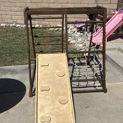 Toddler wooden jungle gym