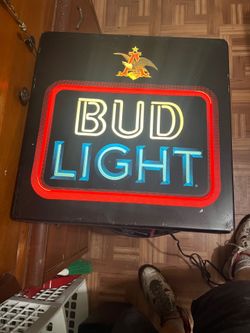 Vintage bud light bar light