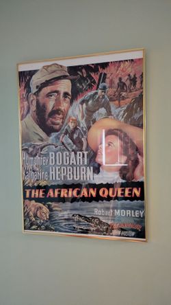 Framed poster THE AFRICAN QUEEN