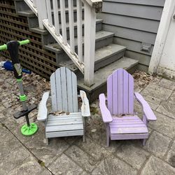Free two kid Adirondack chairs for 2-4 year olds