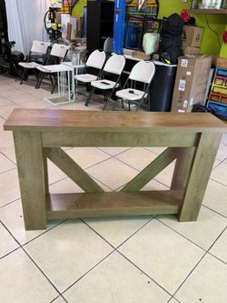 2-TIER SOFA TABLE . CONSOLE TABLE FOR HALLWAY  55in. Console Table, 2-Tier Sofa Table Hallway Table. Measurements L 55in. D 12in. H 32in