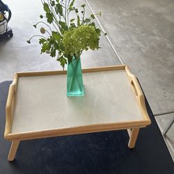 Wood breakfast bed tray