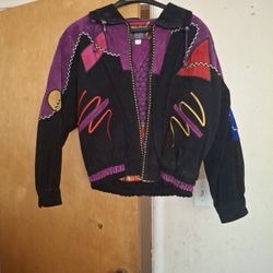 Club 66 By Tip Top Of California Suede coat size large.
 multi color