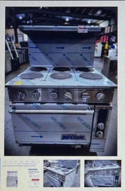 Imperial IR-6-E-C Commercial Electric Range W/ convention Oven
