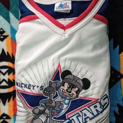 VTG Disneyland Resort Mickey Mouse All-Stars Hockey Jersey 