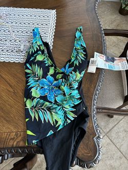 Blue Flower Great Lengths Swimwear