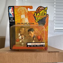Vintage NBA Jams Jason Kidd Vs John Stockton 1998 Mattel Mini Figures