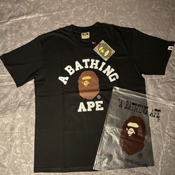 Bape Black T-Shirt for Men (Size XL)
