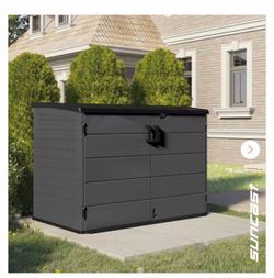 Stow-Away 4 ft. W x 6 ft. D Plastic Resin Horizontal Storage Shed (22 sq. ft.) in Peppercorn (Gray)