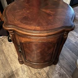 2 Hardwood Cabinets