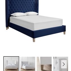 Z Gallery - Cal King Jen Bed Frame- Velvet Indigo 