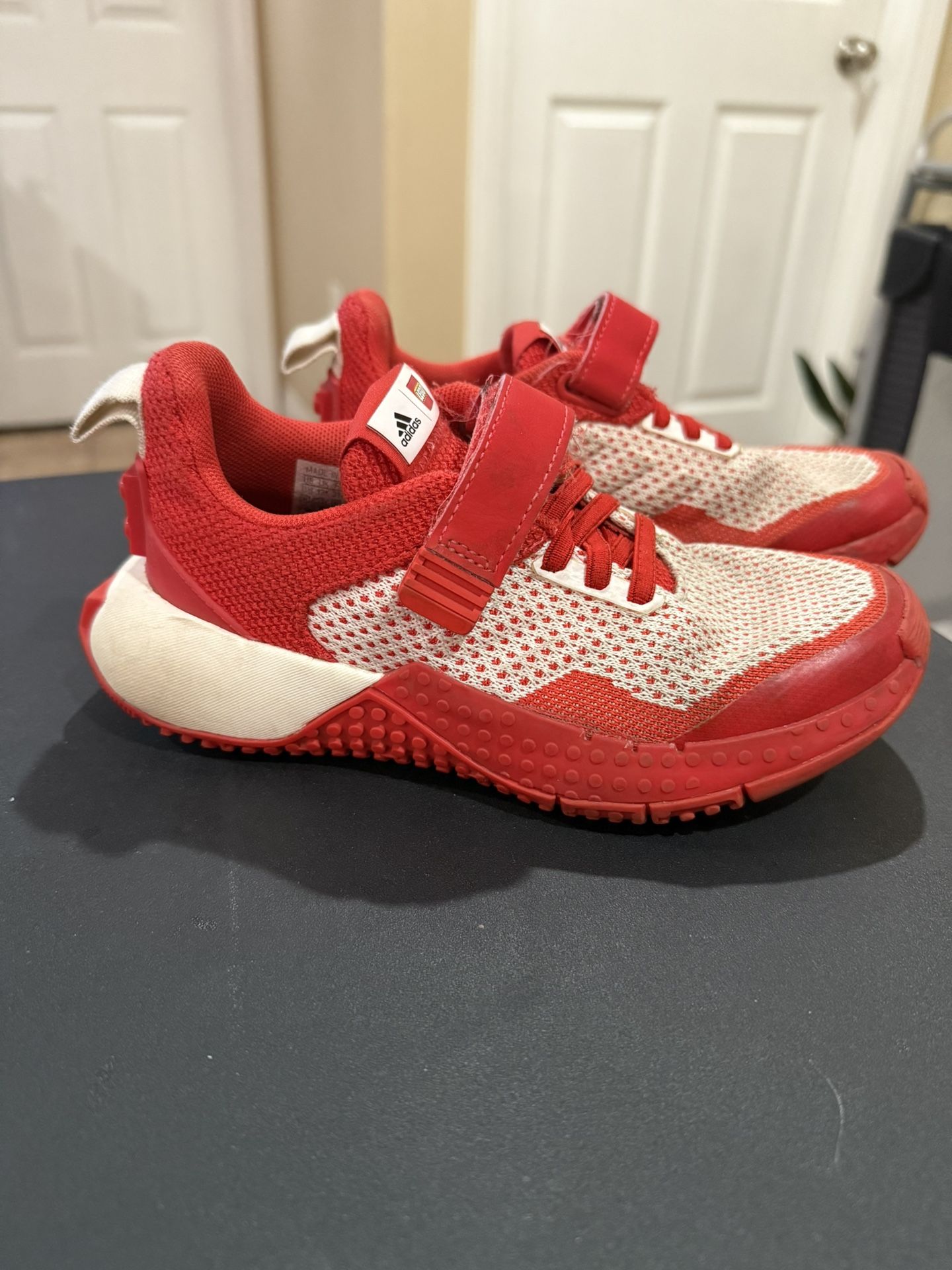 Boy Adidas Red Lego Shoes