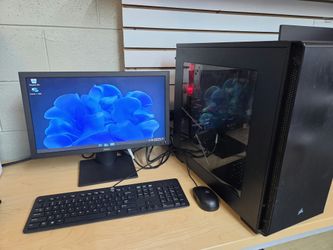 Complete computer , tower, monitor, mouse keyboard , core i5 8gb ram, 500gb hard drive, msi gtx 1060 3gb gpu. Works good. $160 cash