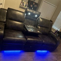 Recliner couch W/LED Lights