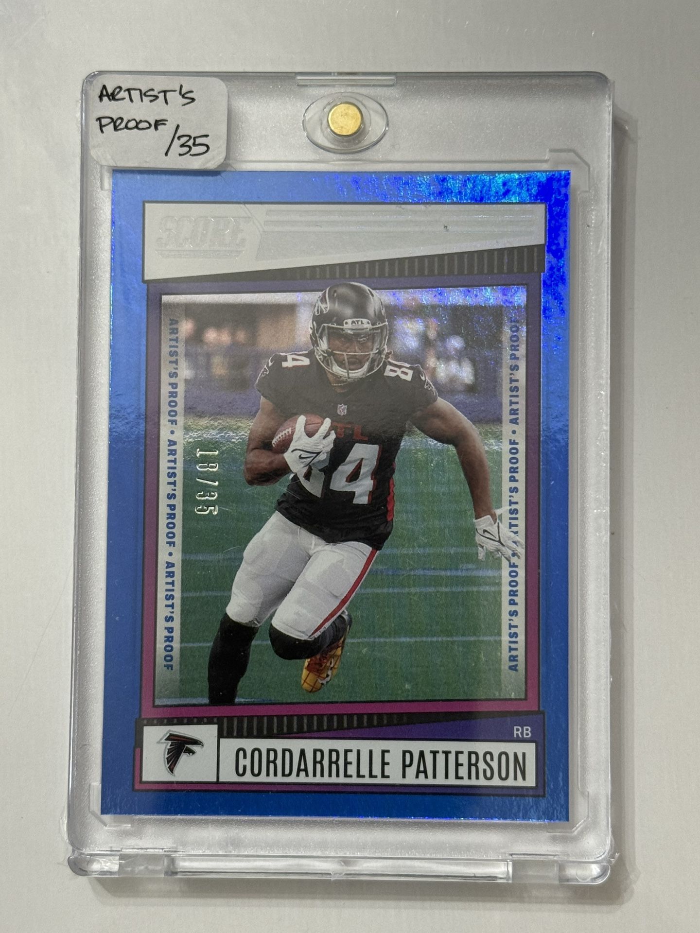2022 Score Artist's Proof #41 Cordarrelle Patterson #/35