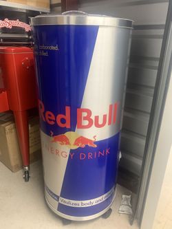 Red Bull Cooler – Perfect for Your Home, Office, or Events!