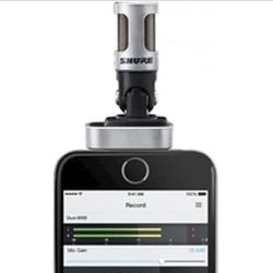 MV88 Shure Stereo Condenser Microphone Professional Sound For IOS Devices Sing Audio Musician Blog Vlog Interview Journalist Investigations 