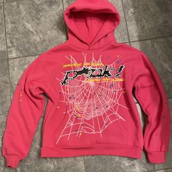 🕸️ PINK SP5DER HOODIE (SIZE SMALL) 🕸️
