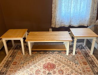 3 Piece Wood Table Set
