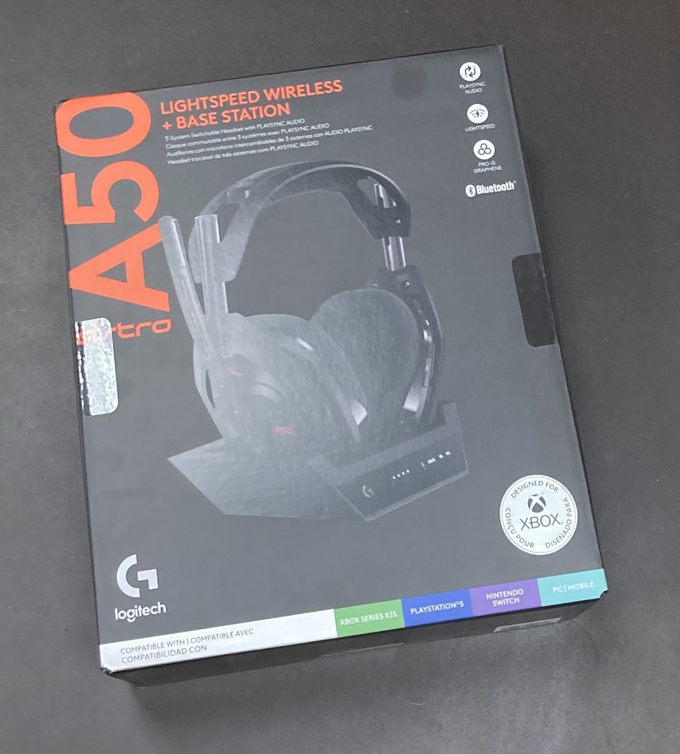 New Sealed Logitech ASTRO A50 Lightspeed Gaming Headphones With Base