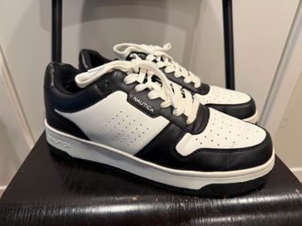 Black and white Nautica sneakers.  Size 9.5 Used good condition