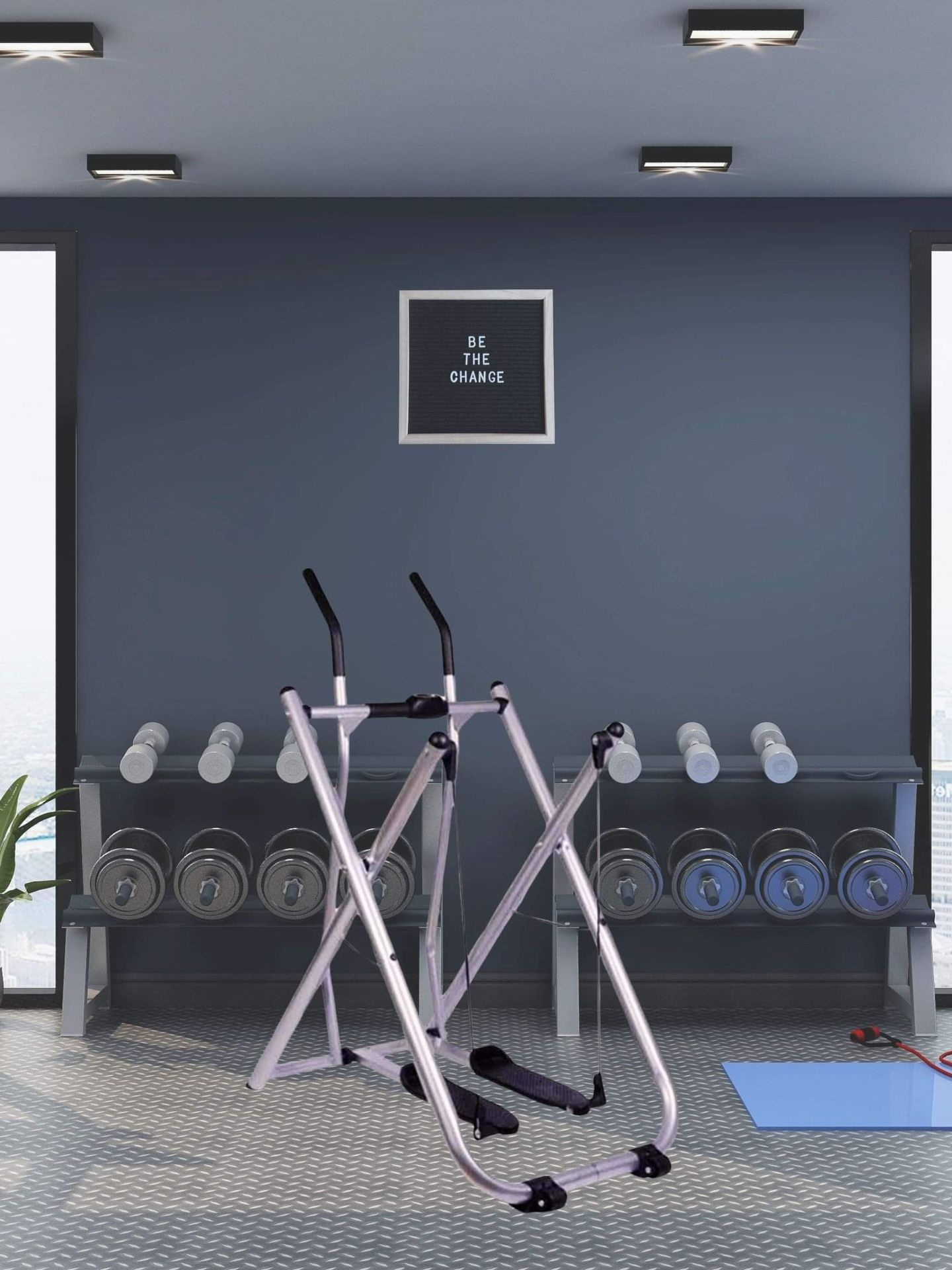 Folding Exercise Fitness Glider Machine Ellipticals Sports Trainer