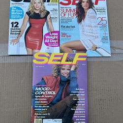 Lot of 3 SELF Magazine November 1981, August 2013, June 2014 Issues
