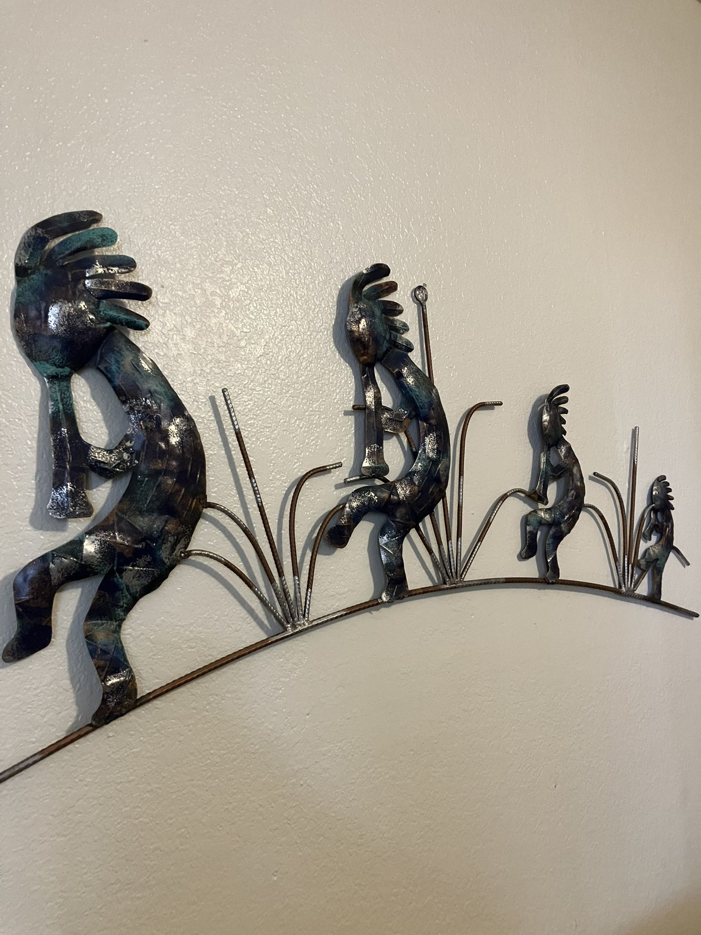 Dancing Kokopelli SW Western Metal Wall Art