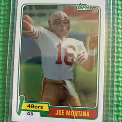 Joe Montana Rookie Card (reprint)