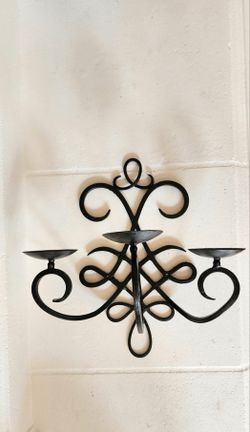 Set Of (2) Matching Candelabra Style Candle Wall Sconces