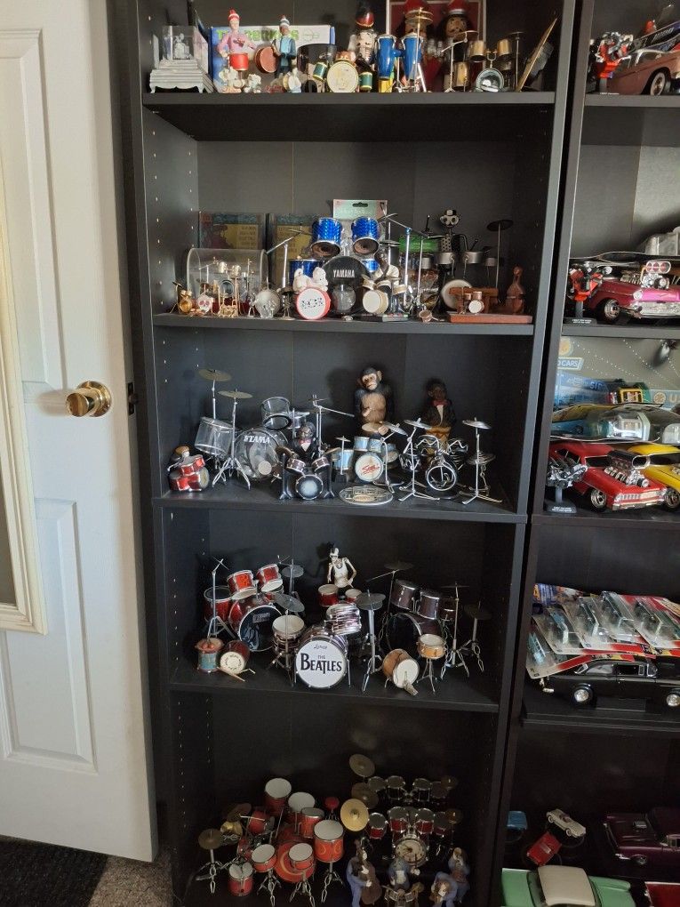 Miniature Drum Sets and Drum Related Items