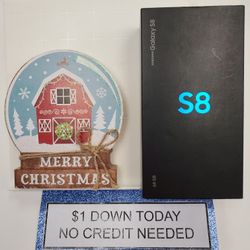 Samsung Galaxy S8-90 Day Warranty-$1 DOWN-NO Credit Needed