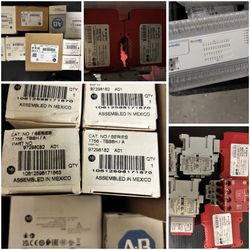 Huge Alan Bradley lot bulletin 100 contactor breaker new micrologix 1200 guard master used huge lot must sell