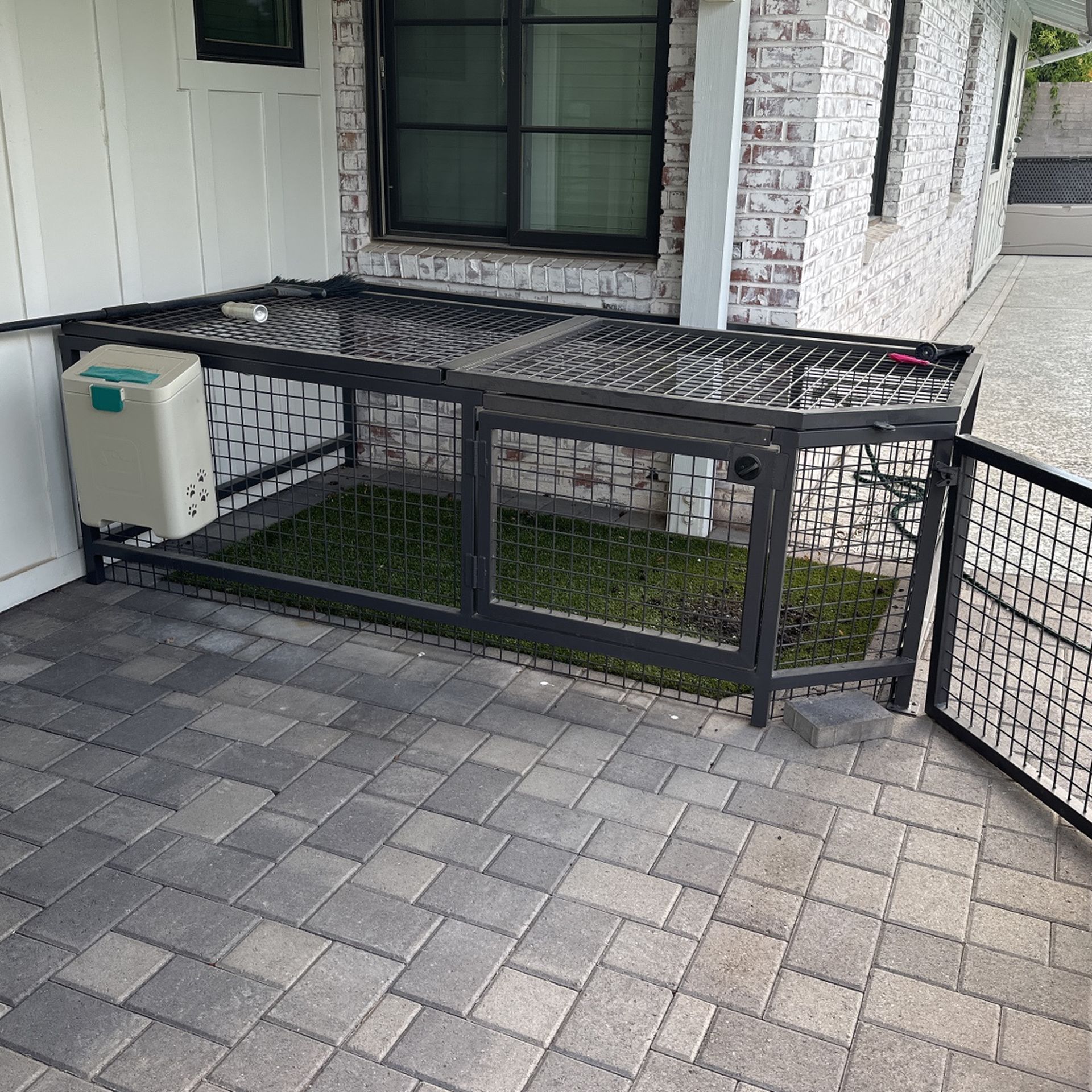 Wrought Iron Dog Run/Chicken Coop